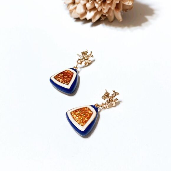 Vintage style dangle earrings M284 - Picture 3 of 5